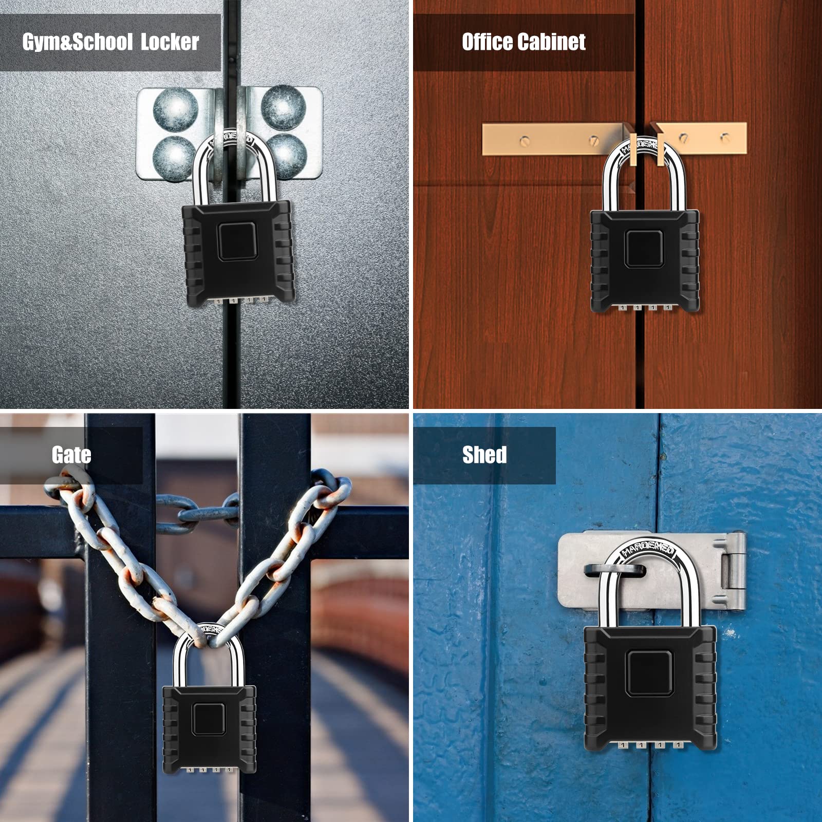 Diyife padlock lightweight compact design weighs 270 grams