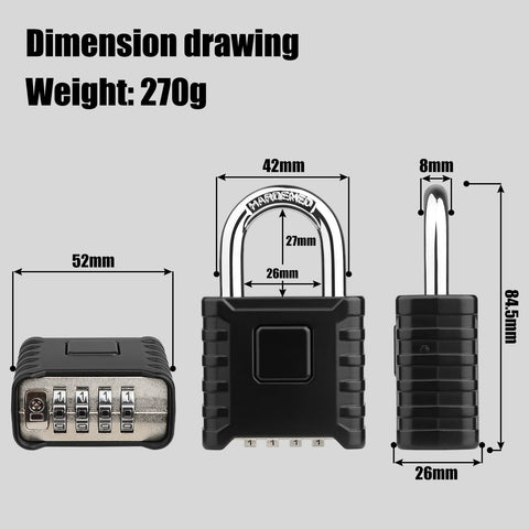 Diyife padlock one-touch unlocking in action for quick access