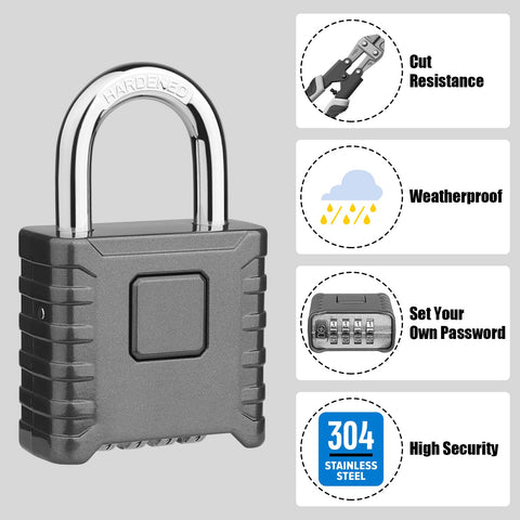 Diyife weatherproof padlock resists rain and snow for outdoor use.