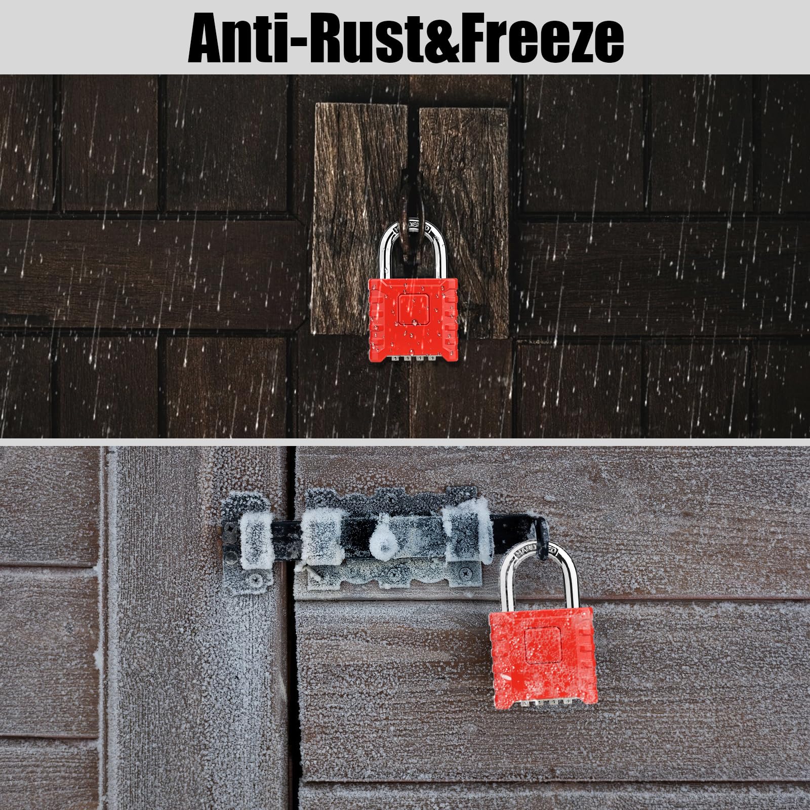 Diyife square-shell design padlock with anti-skid texture for grip.