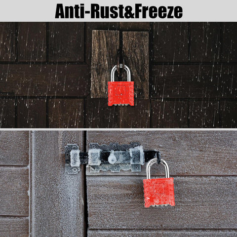 Diyife square-shell design padlock with anti-skid texture for grip.