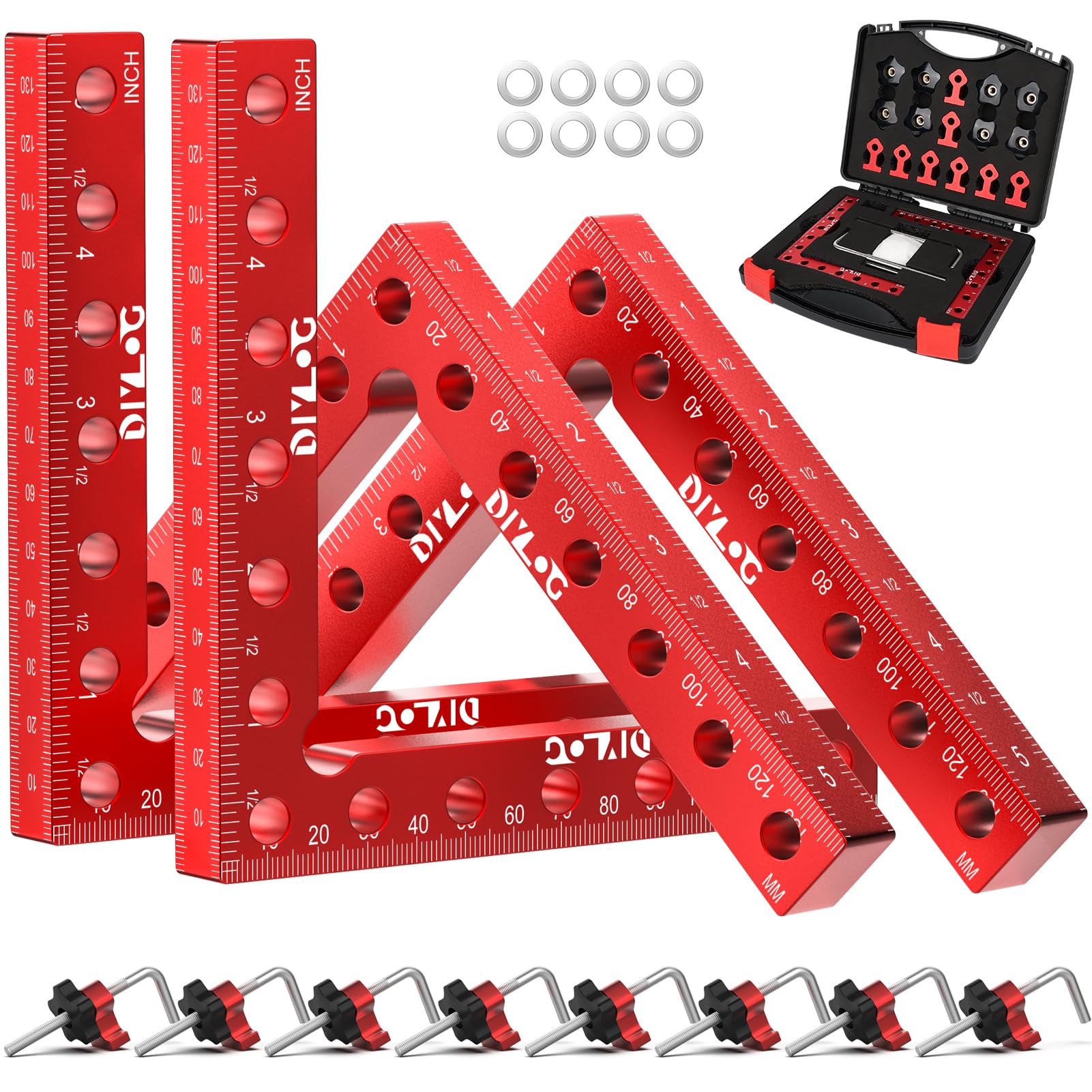 Diylog corner clamp 4-pack in 5.5-inch size for precise framing and joints