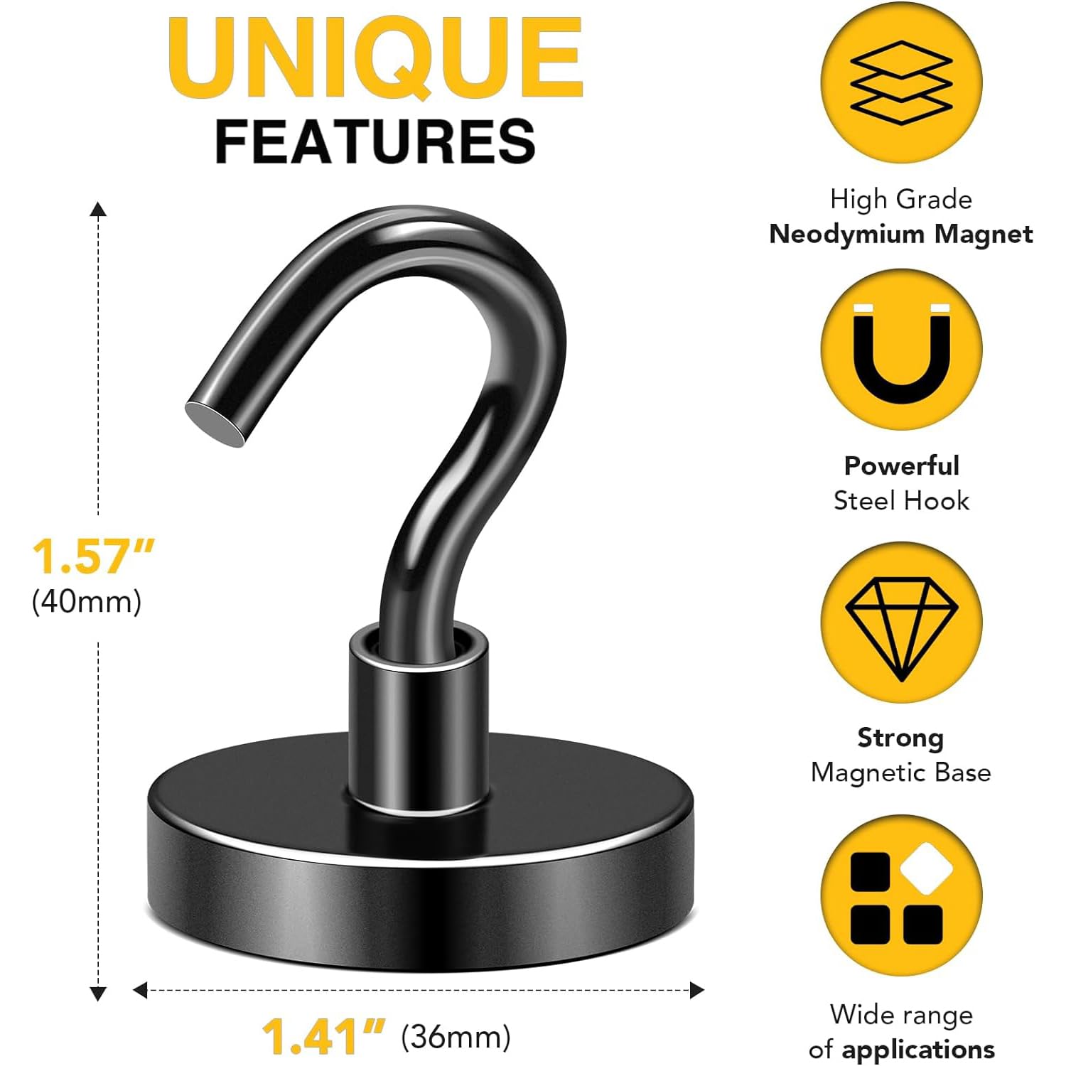 DIYMAG magnetic hook in cruise cabin setting for organizing gear and decor.