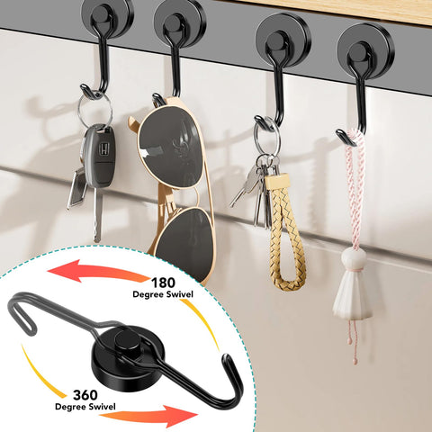 DIYMAG no-drill installation magnetic hook ready for quick placement.