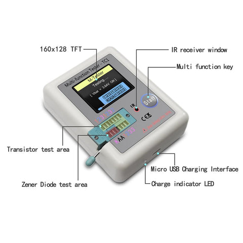 diymore LCR Meter auto-detection display provides instant results