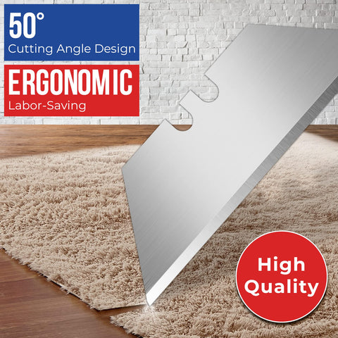 Box cutter blades compatible with standard knives for versatile DIY tasks