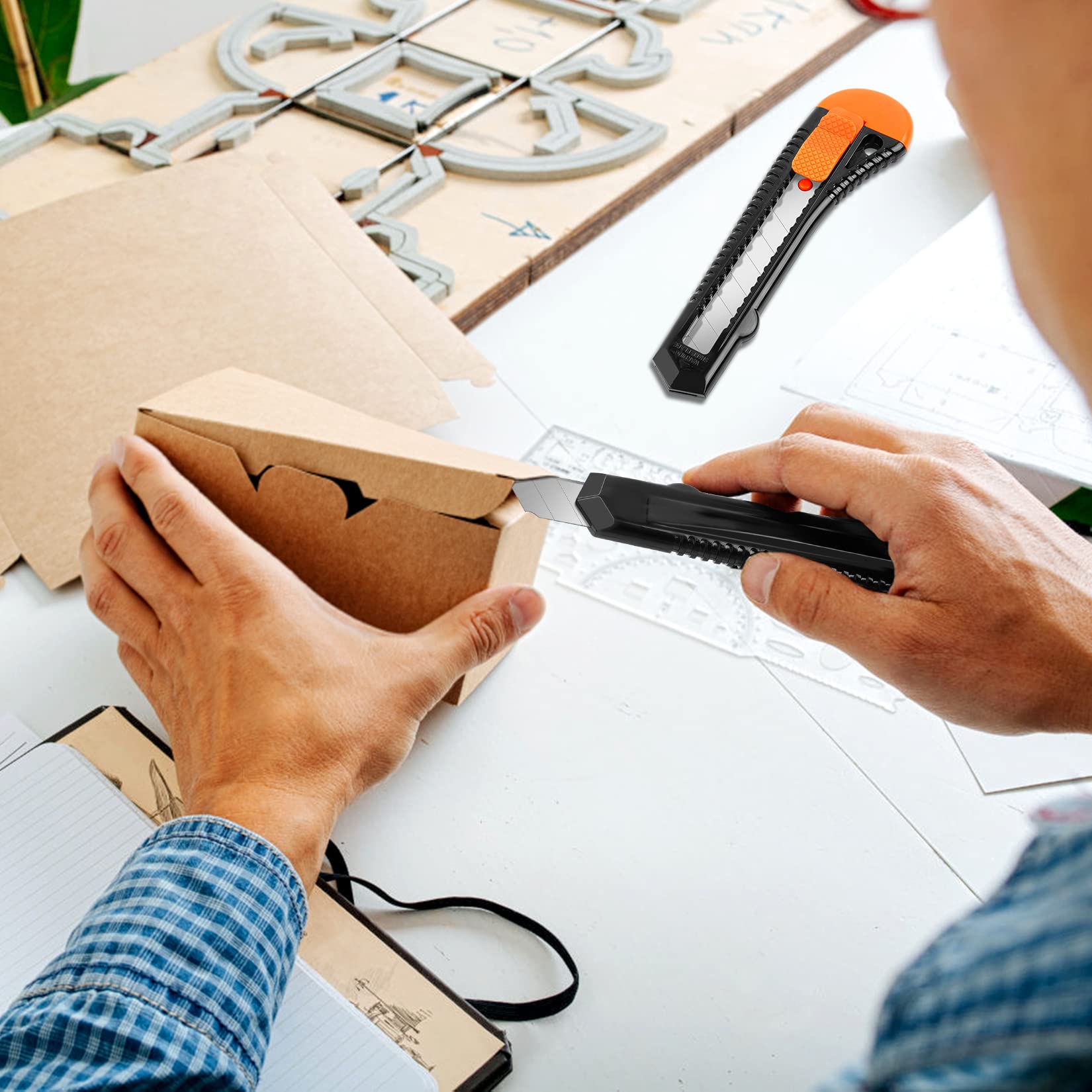 DIYSELF snap-off blade exposure illustrating ready cutting edge