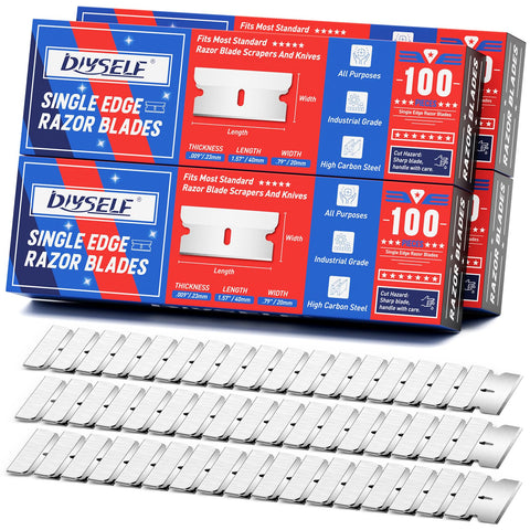 DIYSELF razor blades in four-box packaging protect blades from rust and damage.