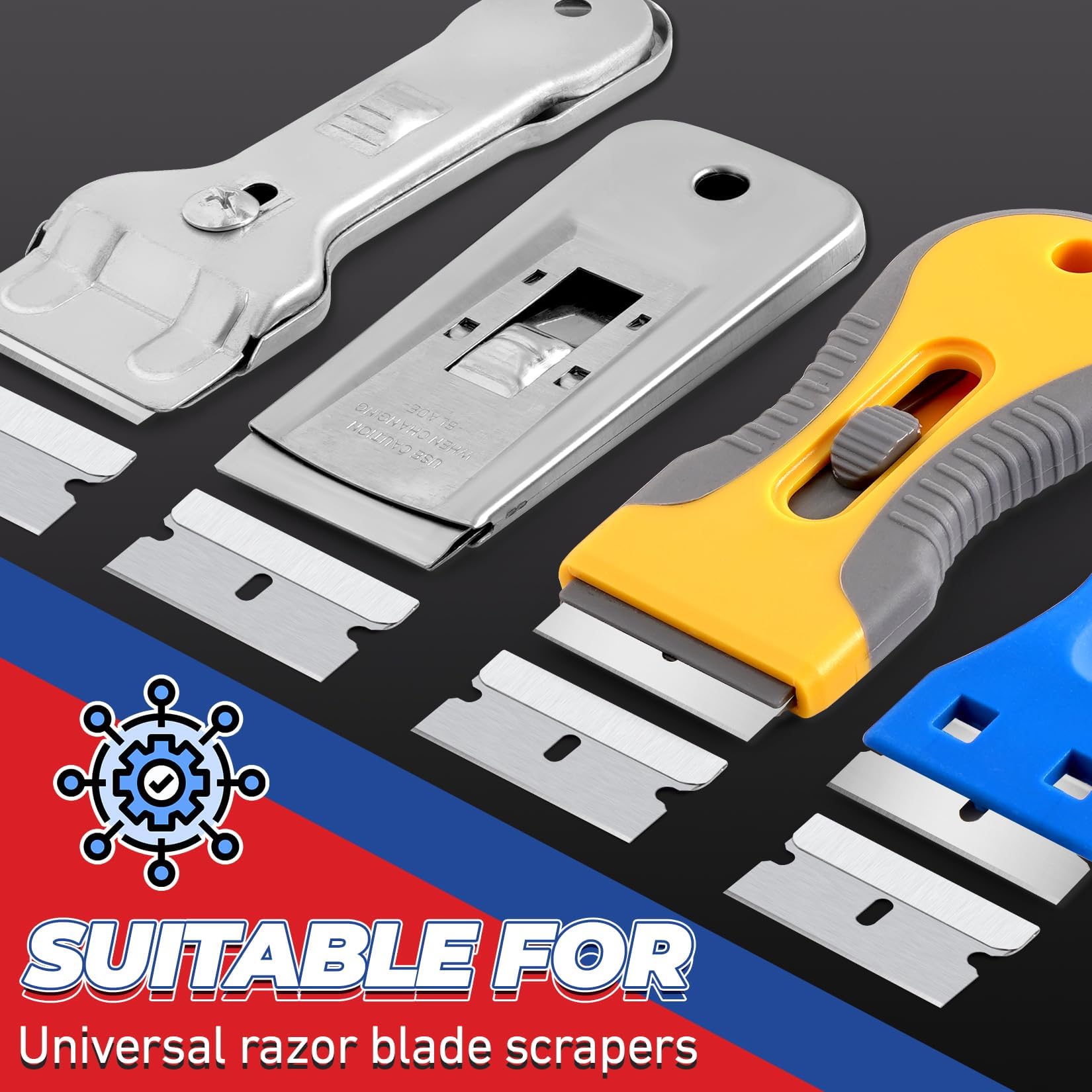 DIYSELF carbon steel blades offer durable performance and long life.