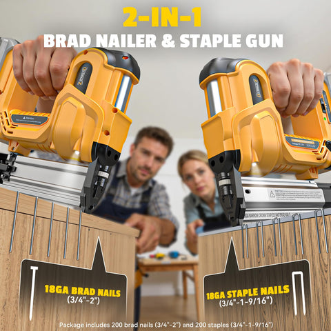 DIYtoolifz 2-in-1 nail and staple kit for versatile fastening