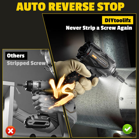 DIYtoolifz 3500 rpm capability for fast driving and efficient work