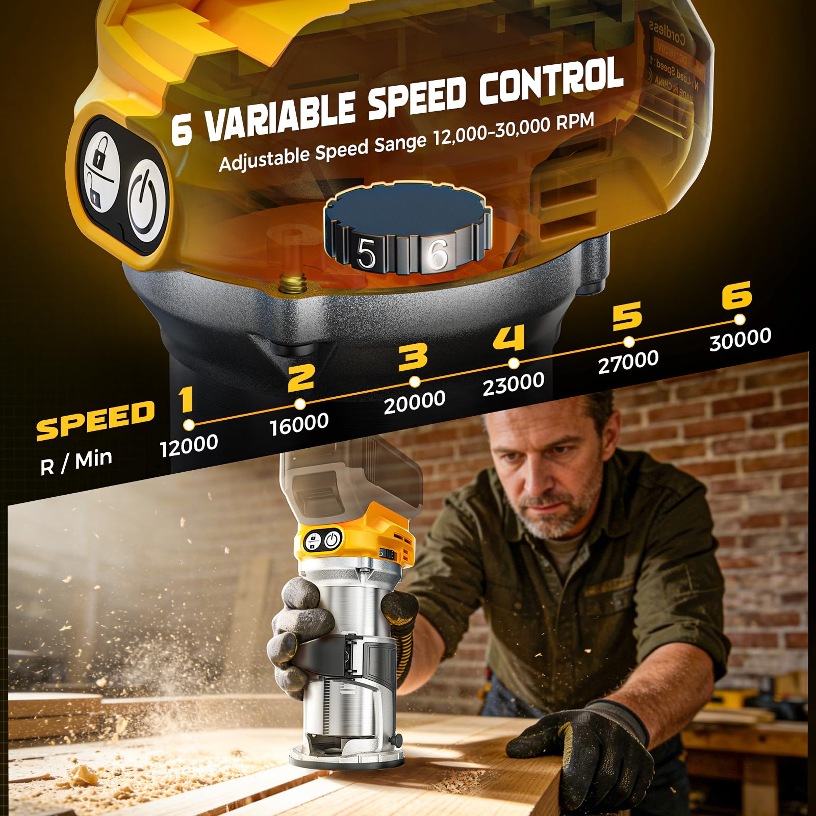 DIYtoolifz 800W brushless motor delivers powerful, consistent cuts.