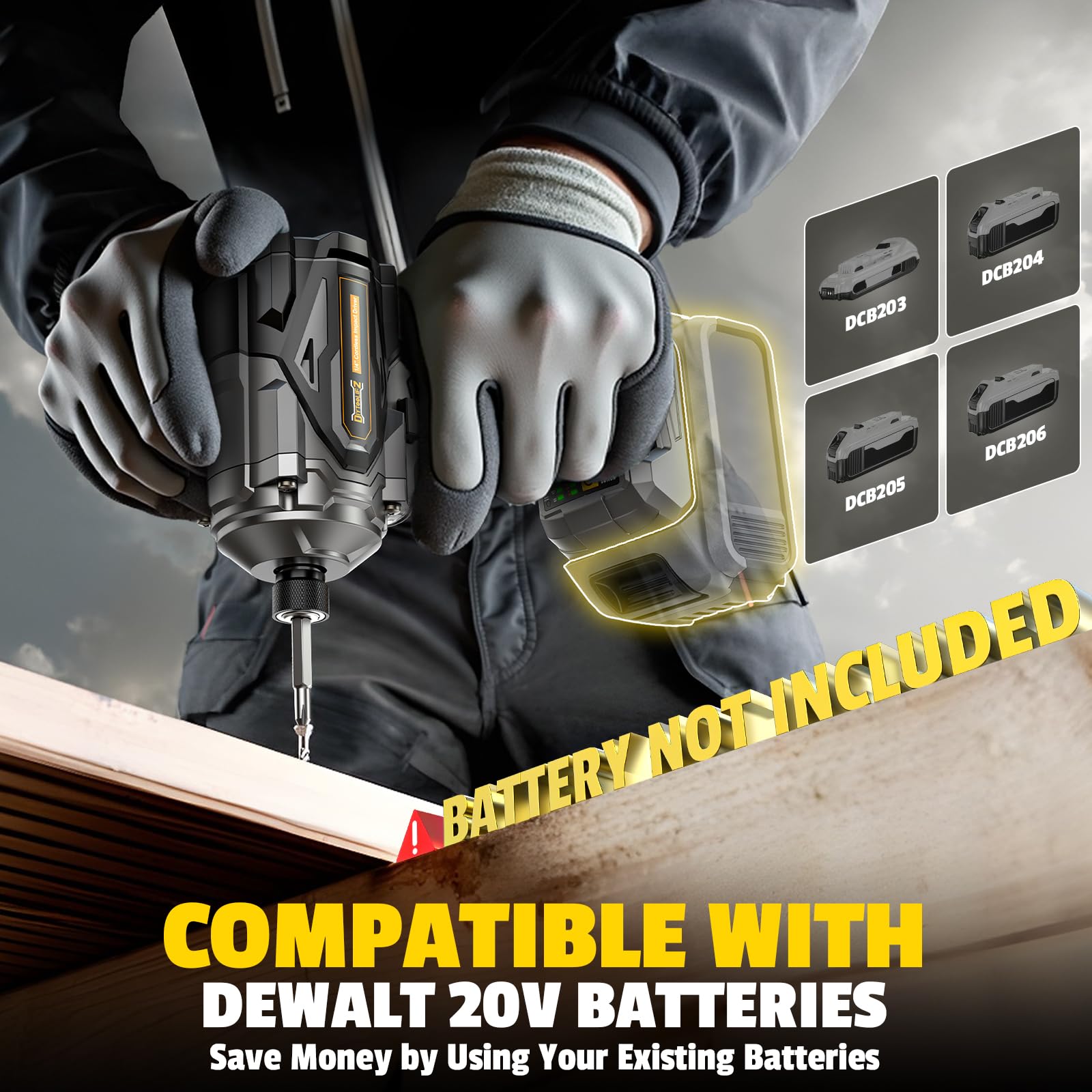DIYtoolifz auto-stop safety feature prevents stripping and damage