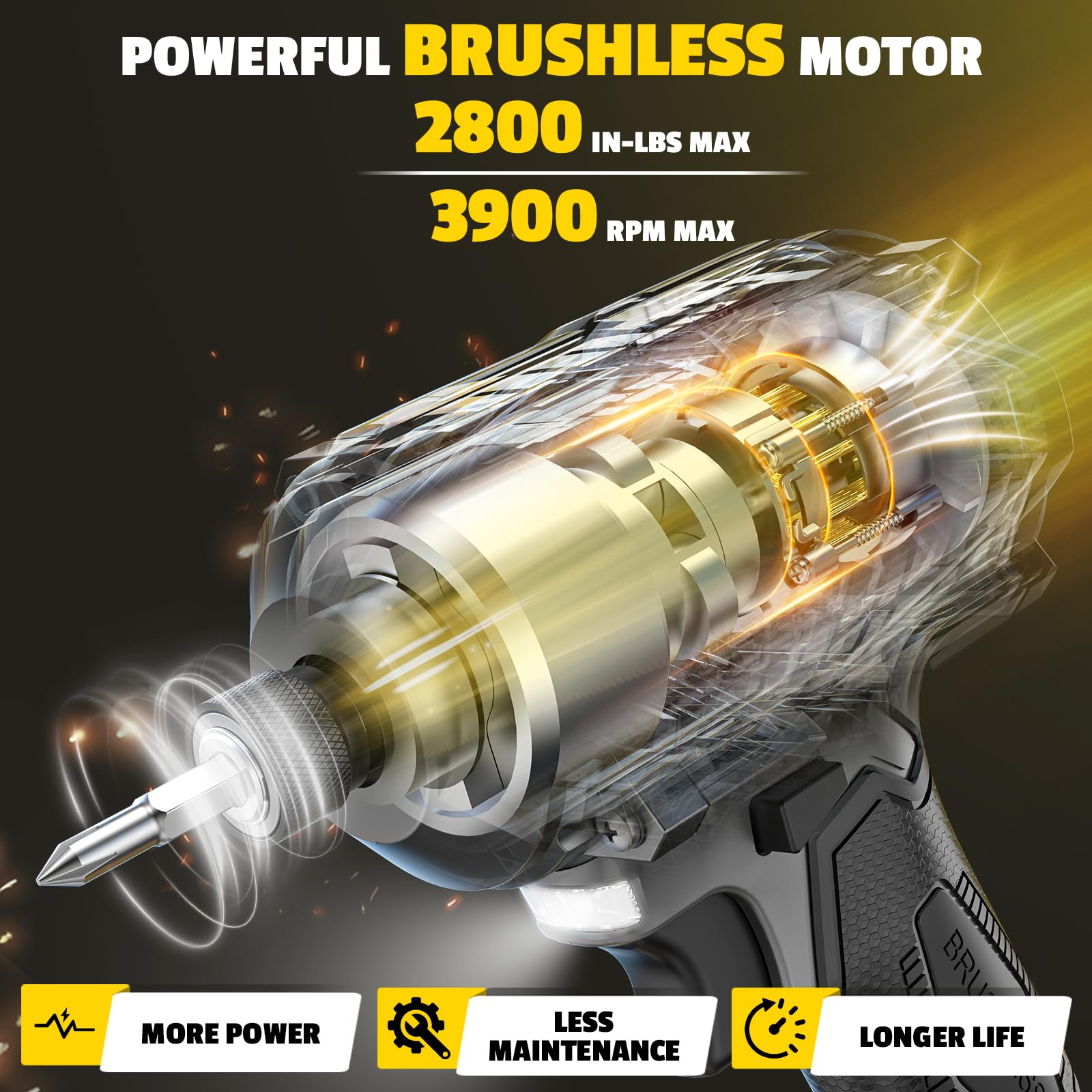 DIYtoolifz brushless motor design for longer life and cooler operation