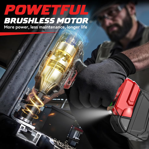 DIYtoolifz brushless motor delivers durable torque for efficient fastening