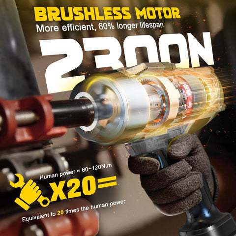 DIYtoolifz impact wrench with LED light aids nighttime tire changes.
