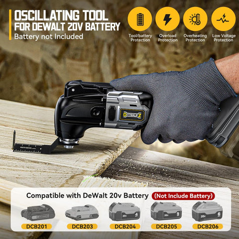 DIYtoolifz cordless tool, battery not included, compatible with Dewalt 20V.