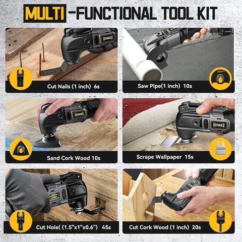 DIYtoolifz cordless tool showing Dewalt 20V compatibility for flexible power.
