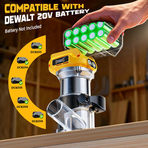 DIYtoolifz cordless router roller guide enables smooth routing.