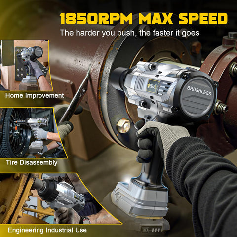 DIYtoolifz impact wrench offers three forward speeds and one reverse mode.