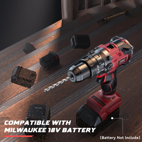 LED work light activated on the DIYtoolifz drill for dark areas