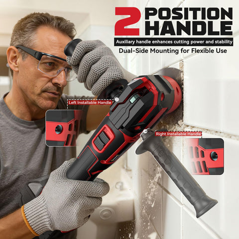 DIYtoolifz shock-absorbing design reduces vibration for smoother operation.