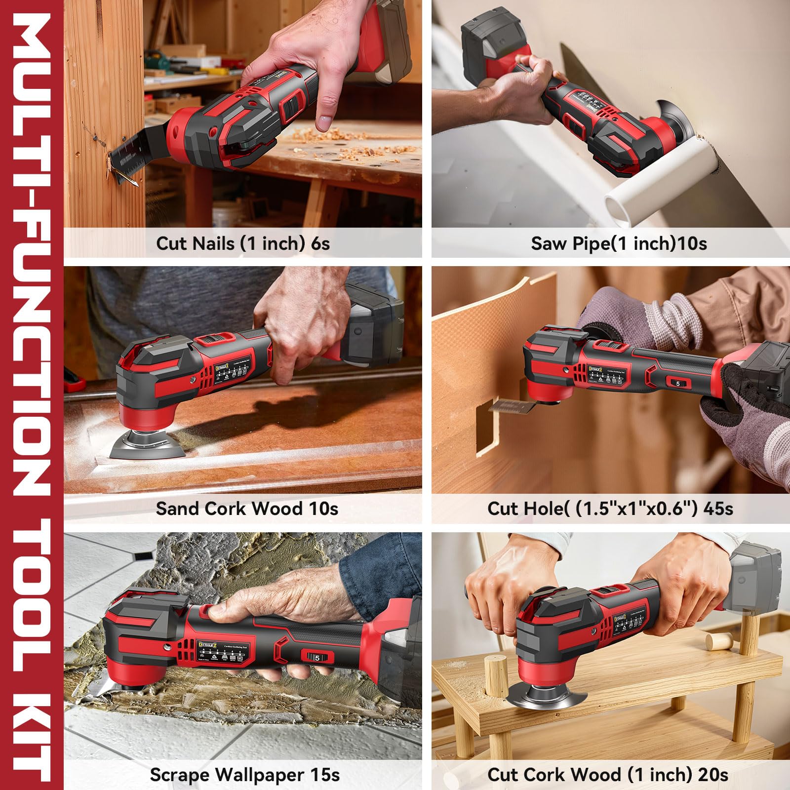 DIYtoolifz universal blade interface fits blades for cutting, sanding, scraping.