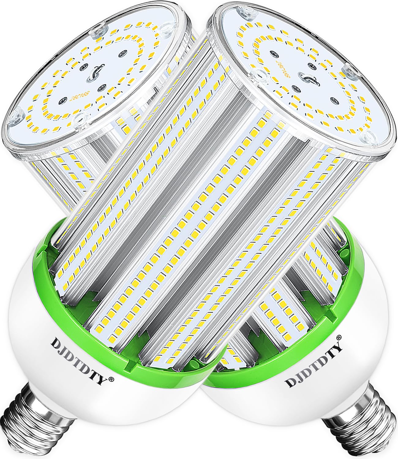 DJDTDTY 2-pack LED bulbs front view showing high-lumen daylight for bright spaces