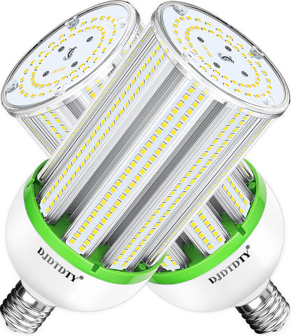 DJDTDTY 2-pack LED bulbs front view showing high-lumen daylight for bright spaces