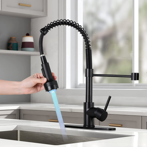 DJS 360-degree-swivel nozzle delivers full sink coverage.