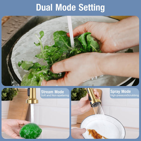 DJS high-arc nozzle offering broad reach for sink tasks