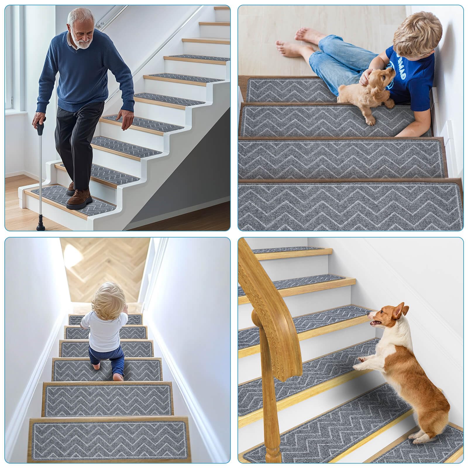 DK177 durable stair cover cushions feet and reduces noise