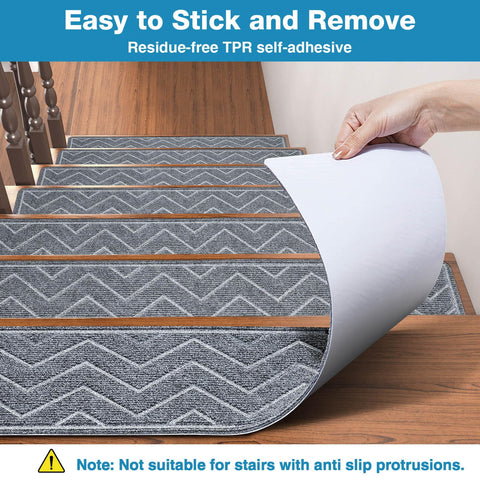 DK177 machine washable stair treads for easy maintenance