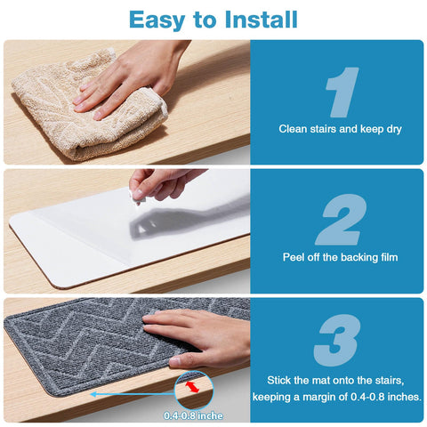DK177 three step installation without tools or glue