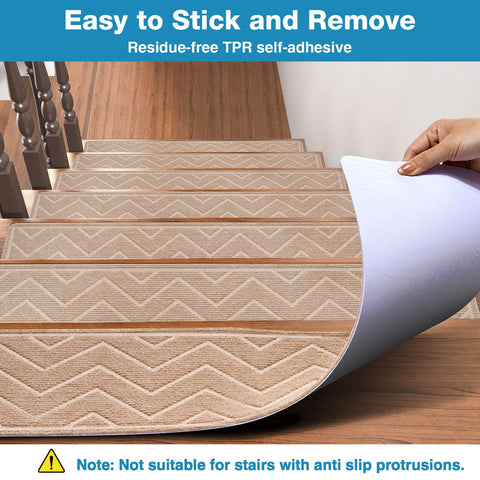 DK177 stair treads with noise-dampening layer reduce stair clatter