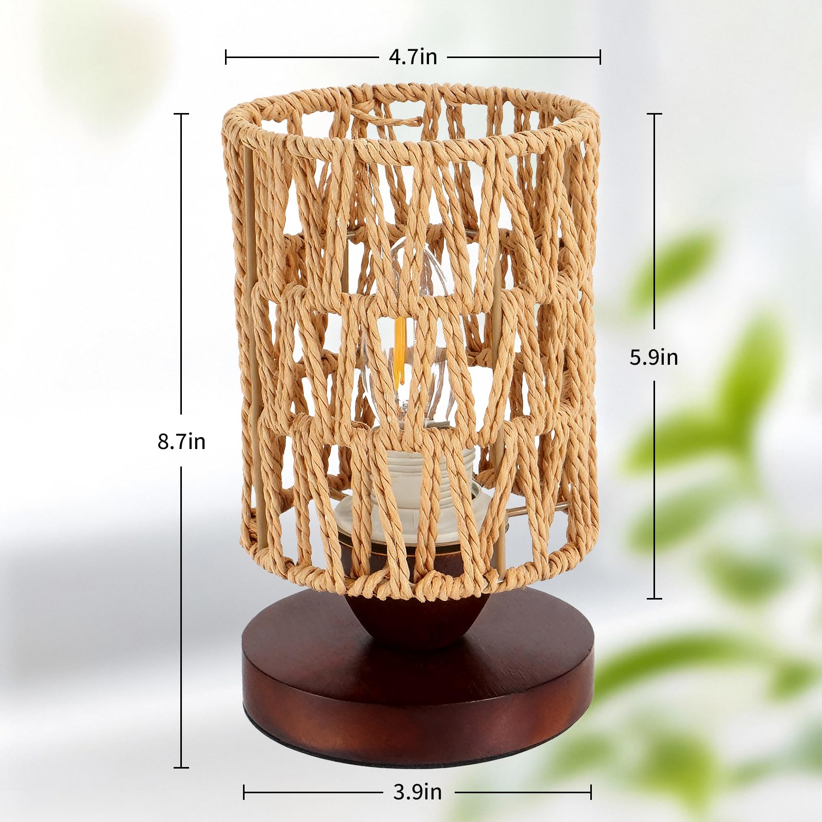 DKCONONY farmhouse lamp on kitchen counter adding rustic charm to small spaces.