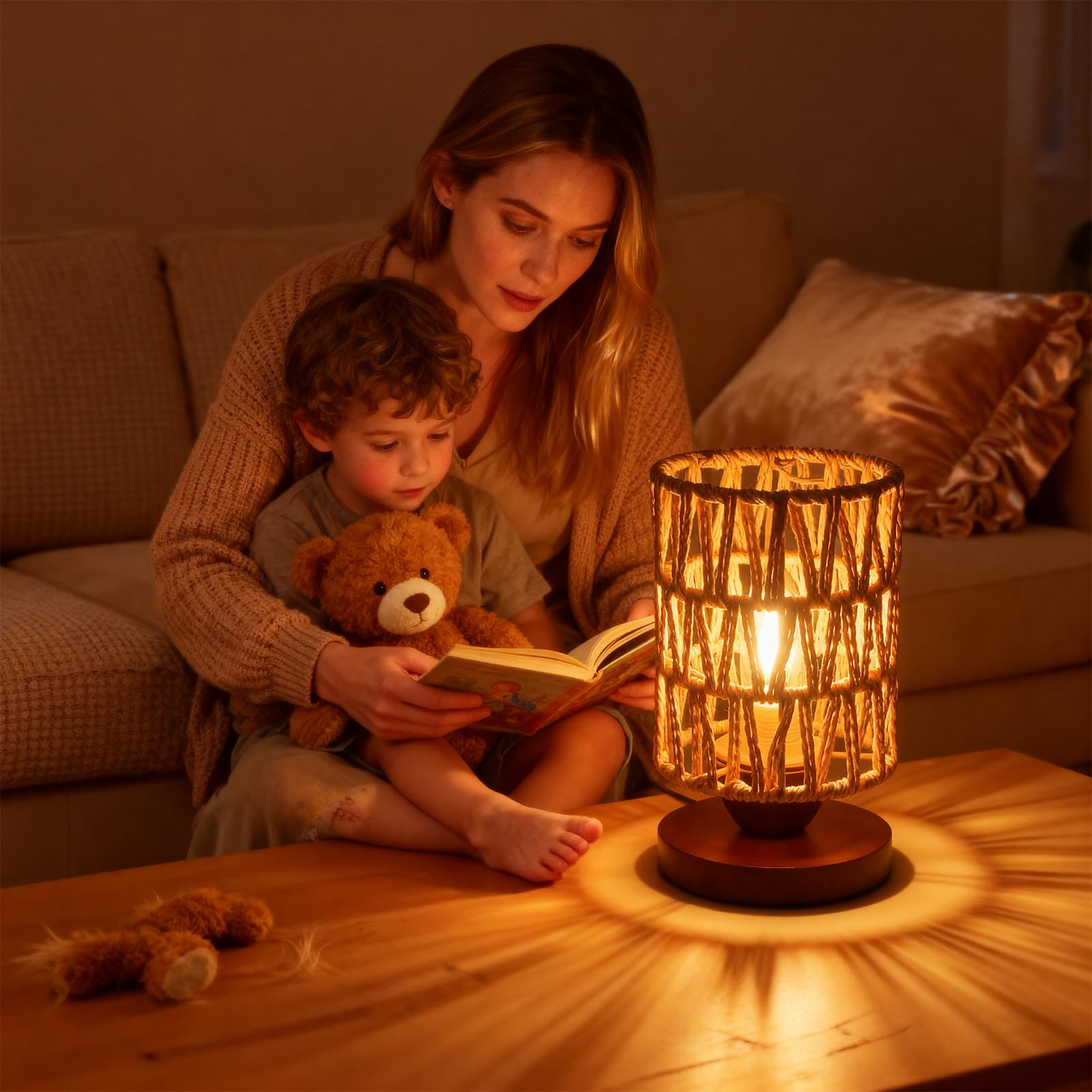DKCONONY rustic lamp in living room corner designed for everyday use.