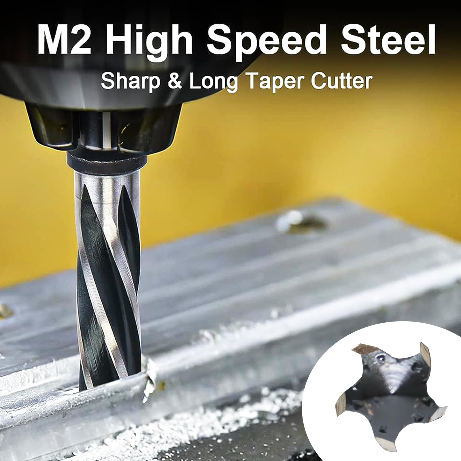 DKIBBITH reamer used on wood, metal, and plastic materials for versatile projects.