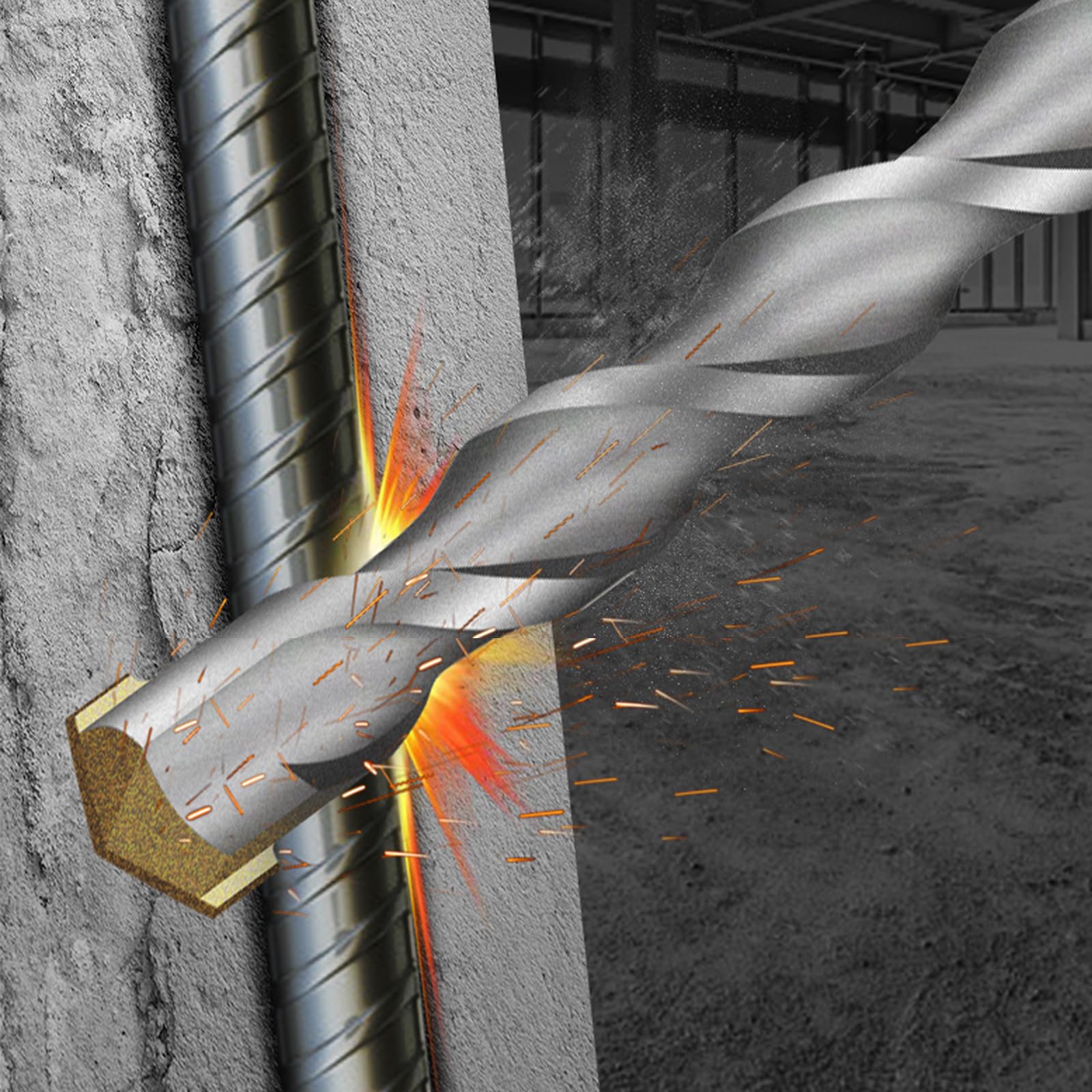 DKIBBITH brick and stone bits offer robust drilling through masonry.