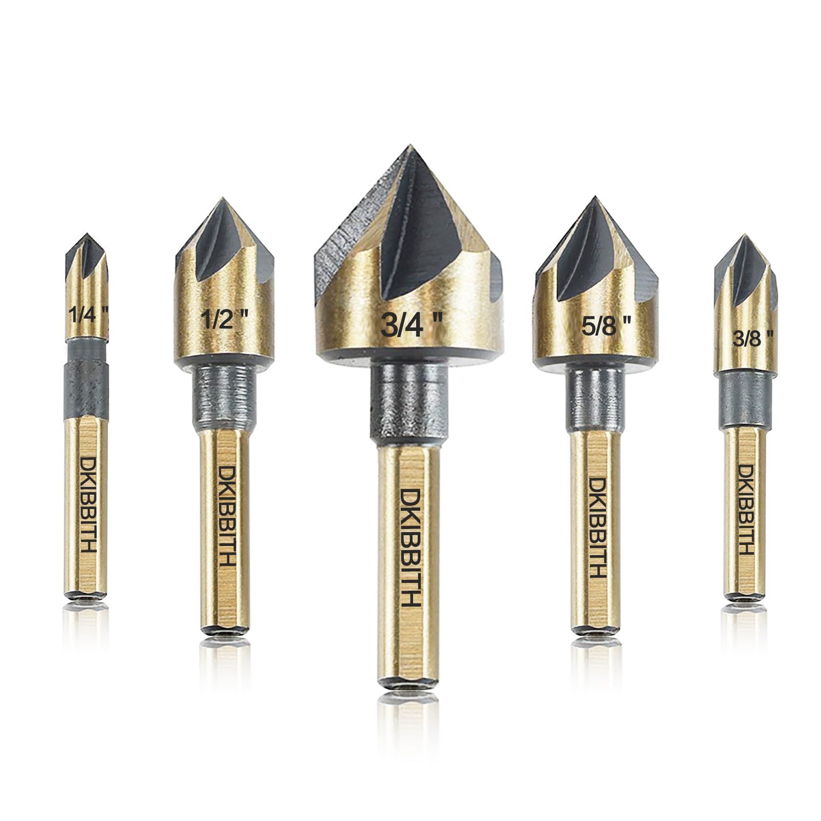 DKIBBITH countersink set in case, organized storage for quick project access