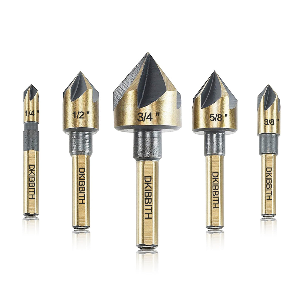 DKIBBITH countersink set in case, organized storage for quick project access