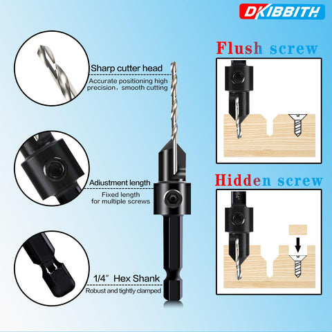 Depth-limiting rings from DKIBBITH prevent over-drilling for delicate work.