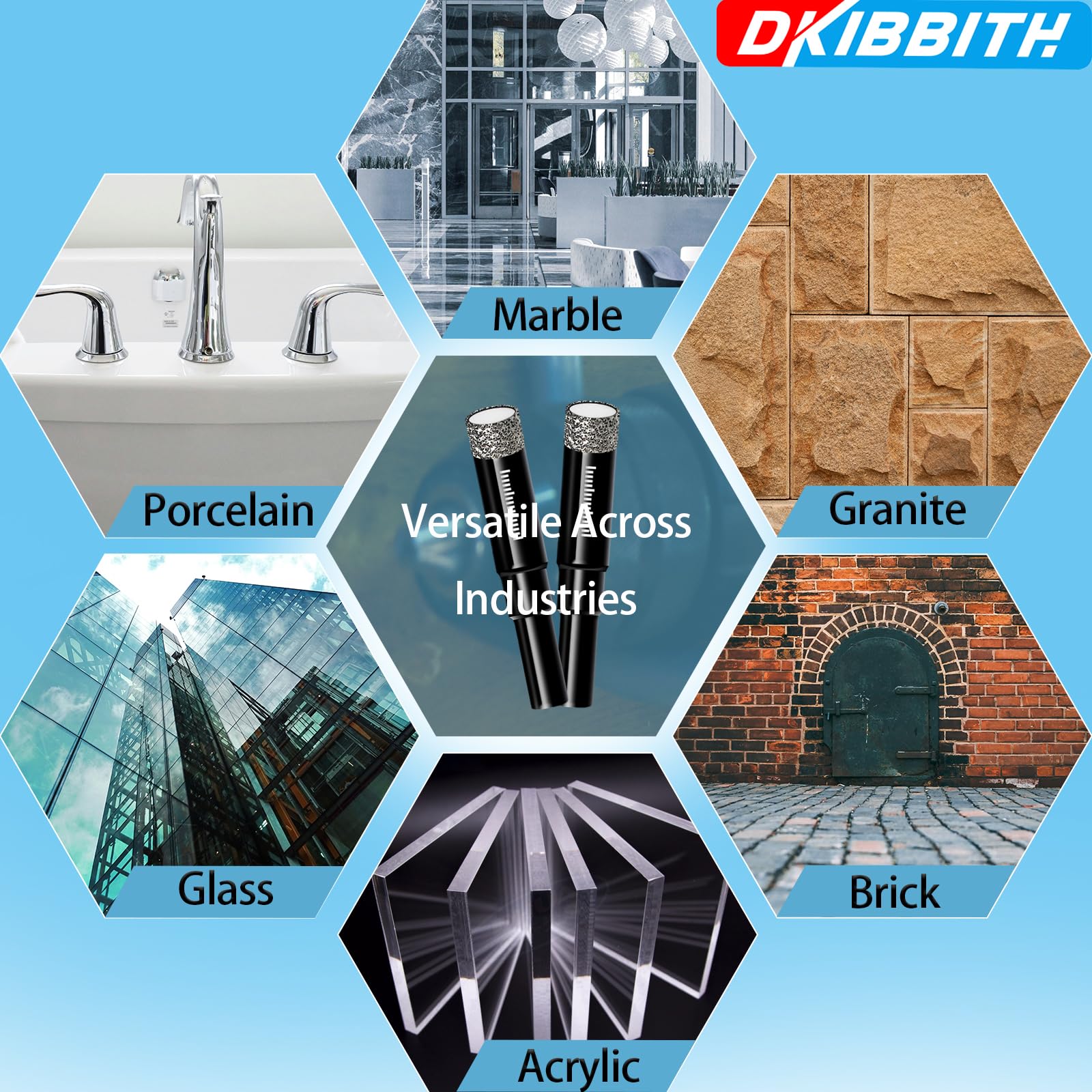 DKIBBITH depth-marked drill bits provide controlled hole depths