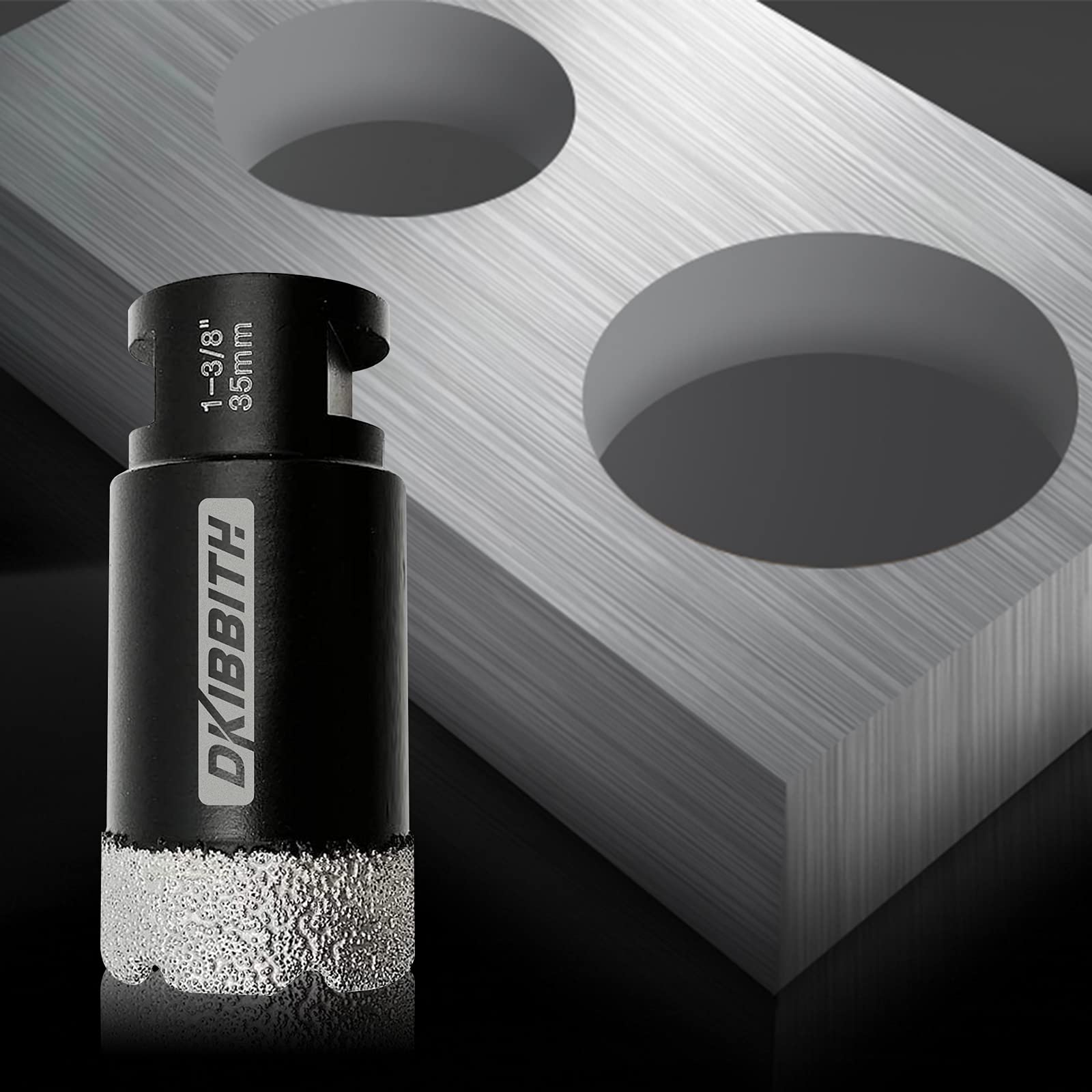 DKIBBITH diamond grain delivers fast, smooth drilling through tile and stone