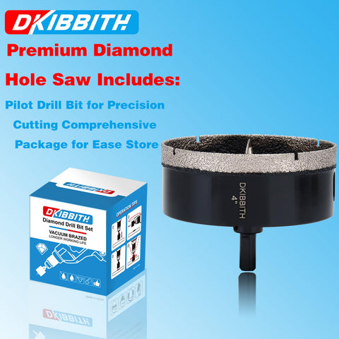 DKIBBITH countertop drilling using diamond hole-saw for faucet hole