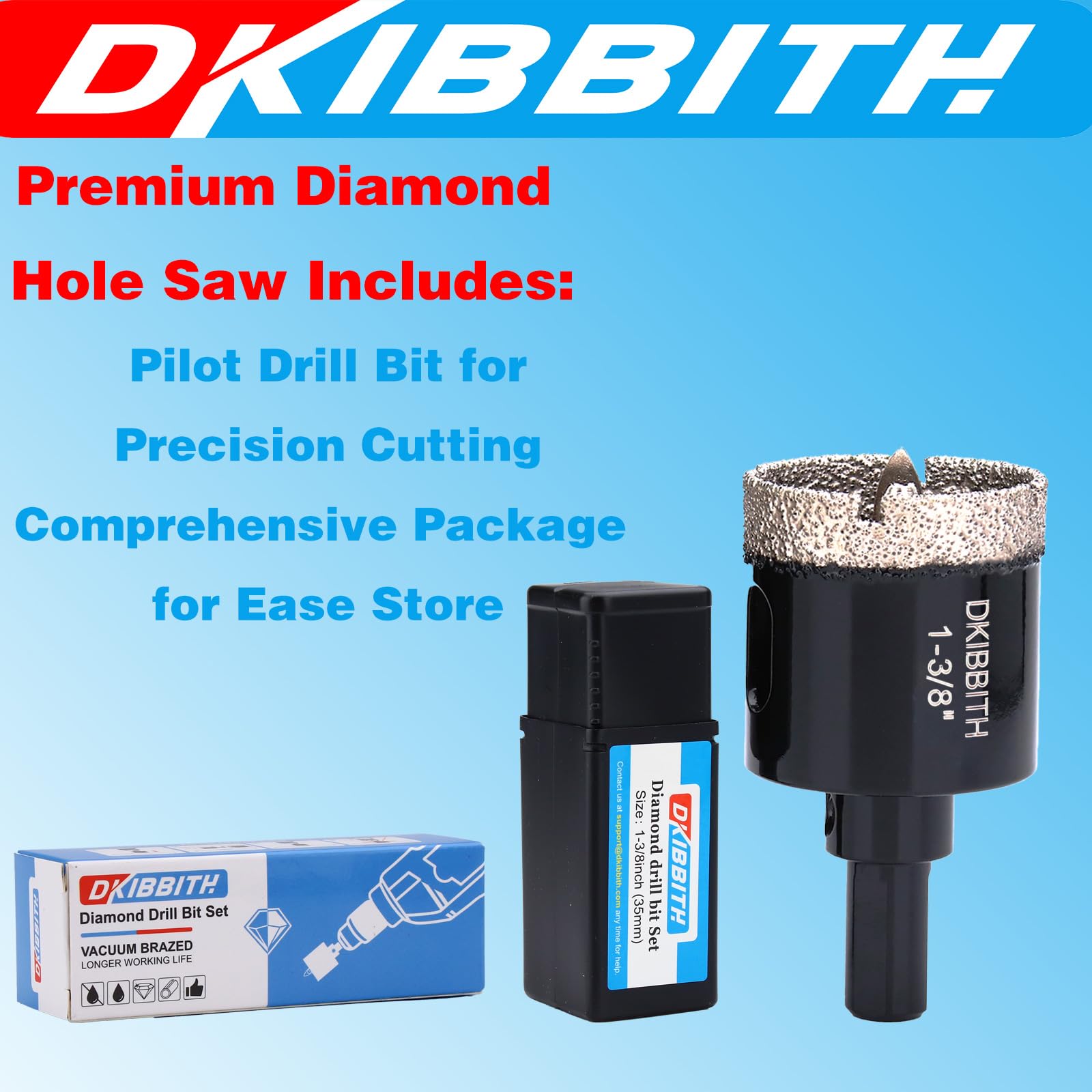DKIBBITH guide bit and hex wrench included for precise setup