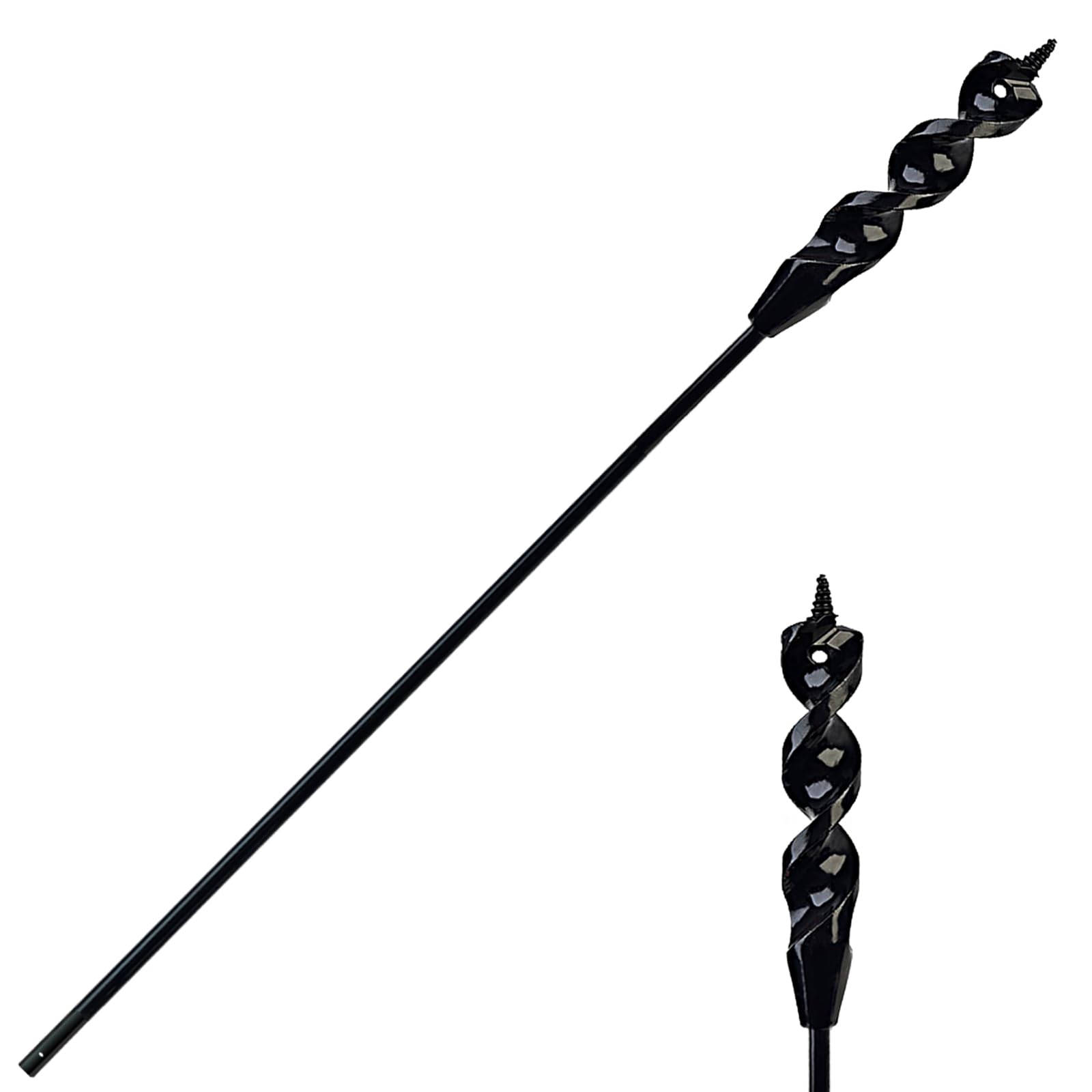 DKIBBITH flexible installer drill bit with fish-eye hole guides wires through walls.