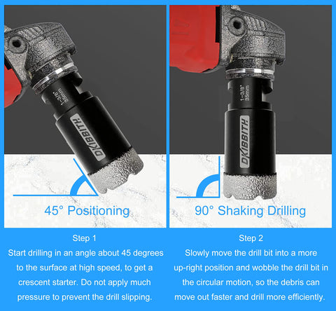 DKIBBITH hex shank adapter included for hex-compatible drills