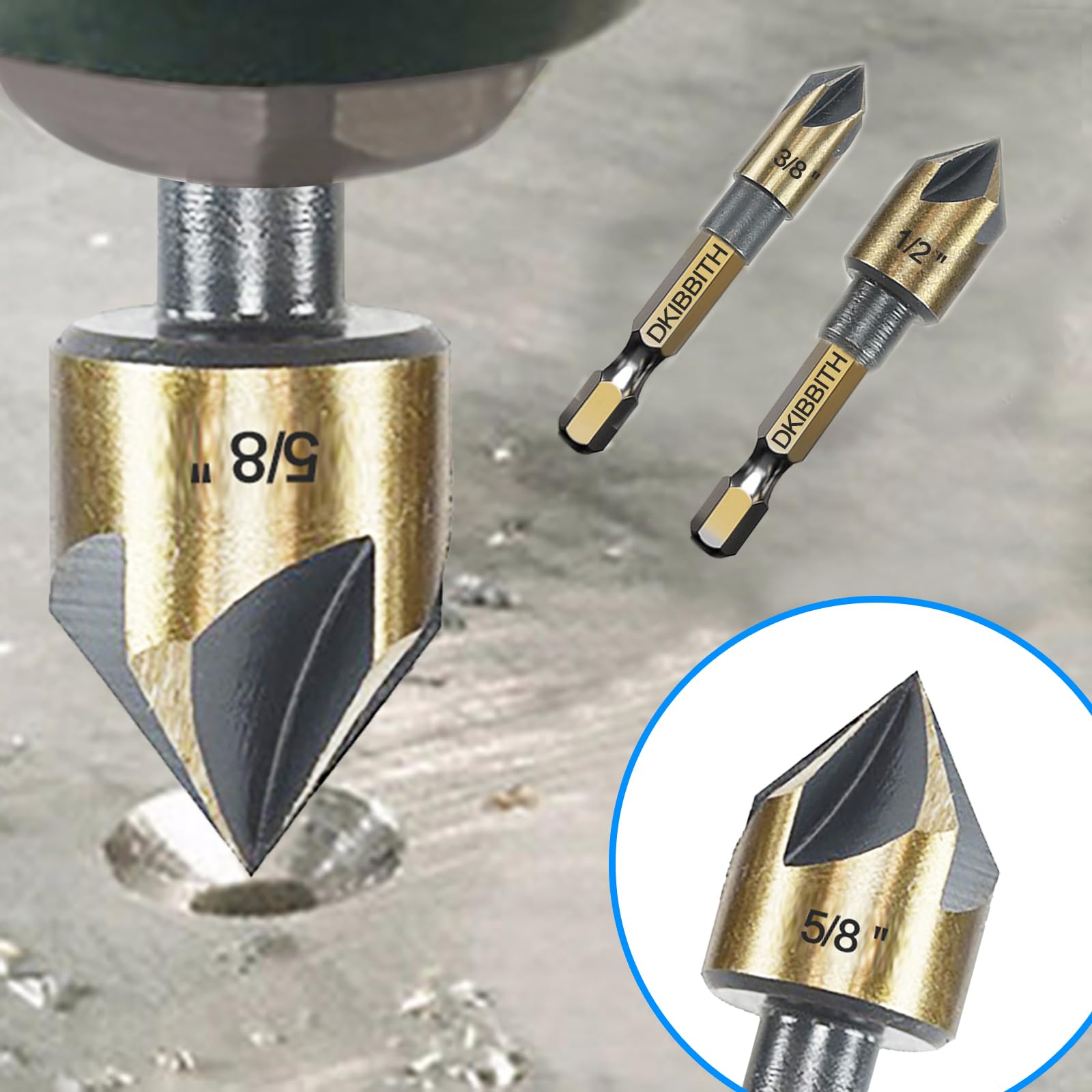 DKIBBITH countersink on plastics for flush hardware seating