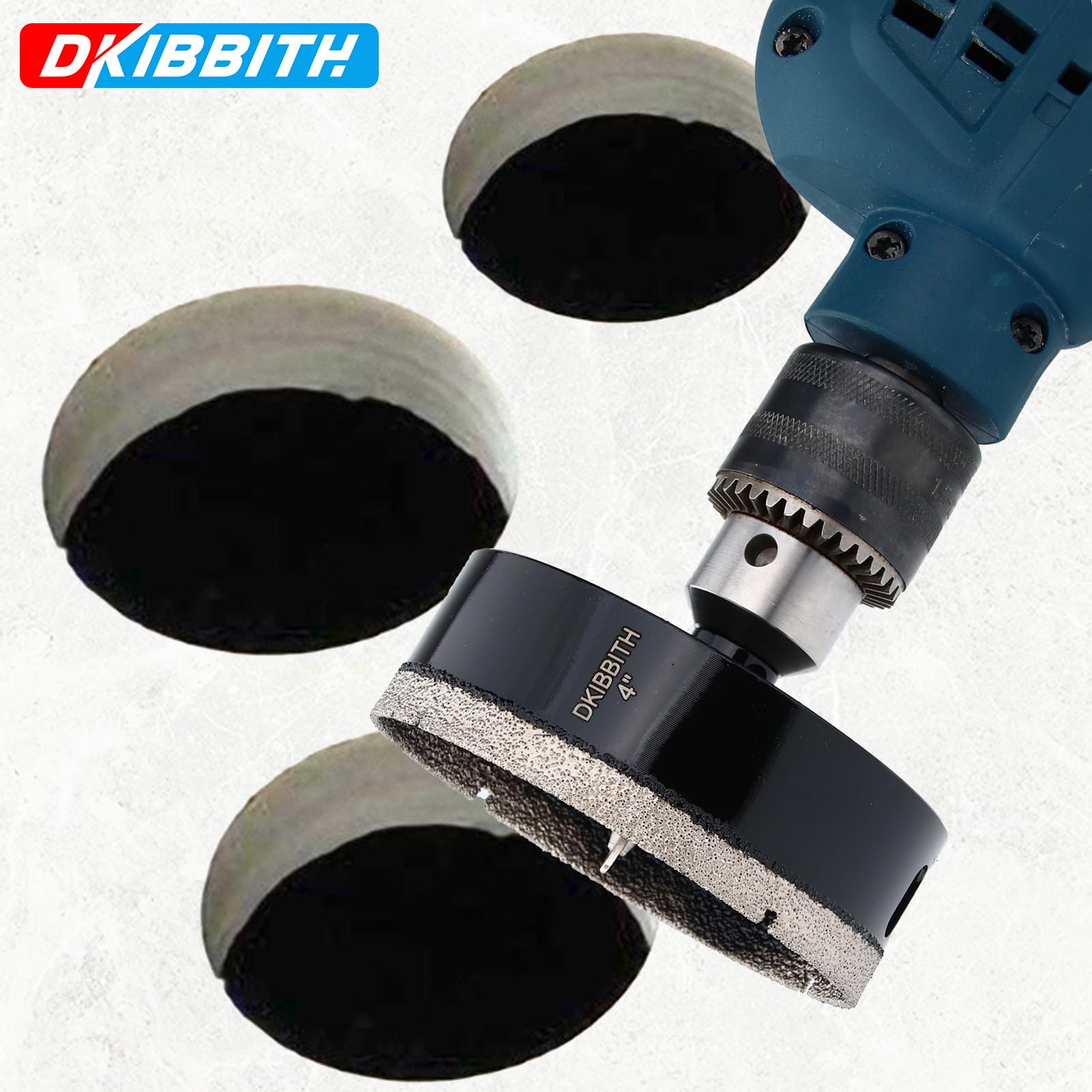 DKIBBITH removable pilot bit enables easy setup